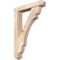 Ekena Millwork Olympic Arts and Crafts Smooth Bracket w/ Offset Brace, Douglas Fir, 5 1/2"W x 28"D x 40"H BKT0604X28X40OLY03SDF - alternate 1